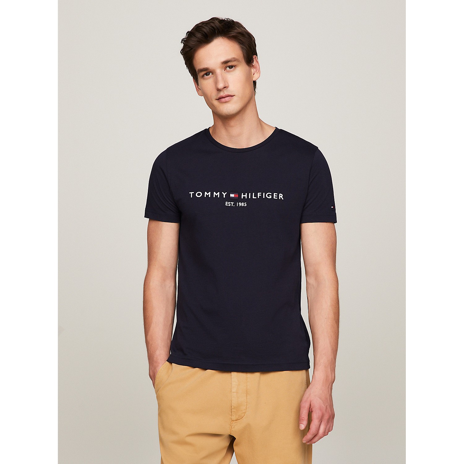 TOMMY HILFIGER Embroidered Tommy Logo T-Shirt